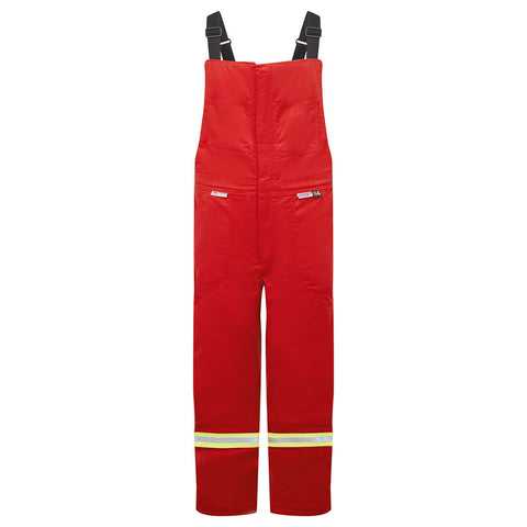 Portwest IAS3225RER Avenger 9oz Insulated Bib Pants - Red - R