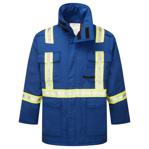 Portwest IDHS215RBT Westex DH Antistat 6.5oz Insulated Parka - Royal Blue Tall - T
