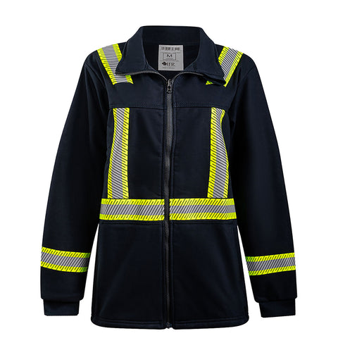 Portwest IOS324NAR Striped Fleece Full Zip Jacket - Navy - R