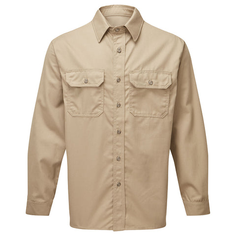 Portwest IUP650KHT Ultrasoft 7oz Deluxe Work shirt - Khaki Tall - T