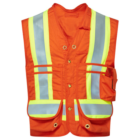 Portwest IUS1130ORR Ultrasoft 7oz FR Surveyor Vest - Orange - R