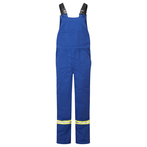 Portwest IUS122RBT Ultrasoft 9oz Bib Pants - Royal Blue Tall - T