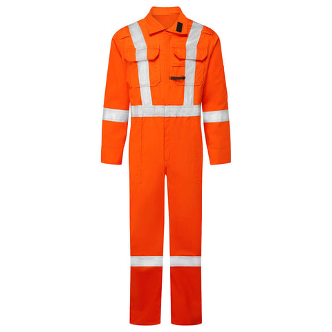 Portwest IUS408ORT Ultrasoft 7oz Deluxe Coverall - Orange Tall - T
