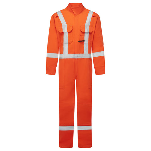 Portwest IUS409ORR Ultrasoft 9oz Deluxe Coverall - Orange - R