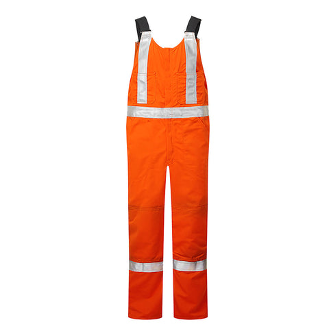 Portwest IUS422ORR Ultrasoft 9oz Bib Pants - Orange - R