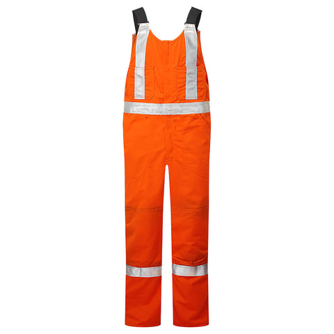 Portwest IUS422ORT Ultrasoft 9oz Bib Pants - Orange Tall - T