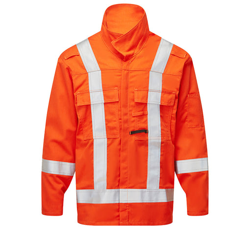 Portwest IUS452ORR Ultrasoft 7oz Suit-All Top - Orange - R