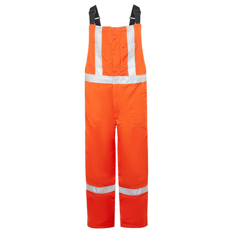 Portwest IUS525ORT Ultrasoft 9oz Hi-Vis Insulated Bib Pant - Orange Tall - T