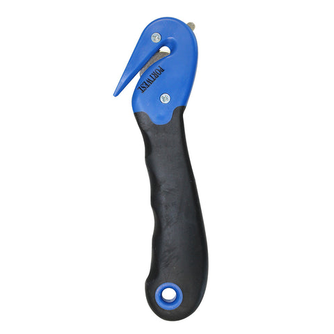 Portwest KN50BLU Enclosed Blade Safety Knife - Blue