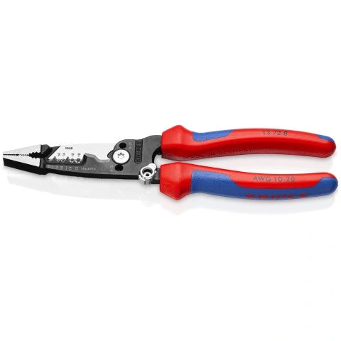 KNIPEX 13728SBA 8" Forged Wire Stripper 20-10 AWG