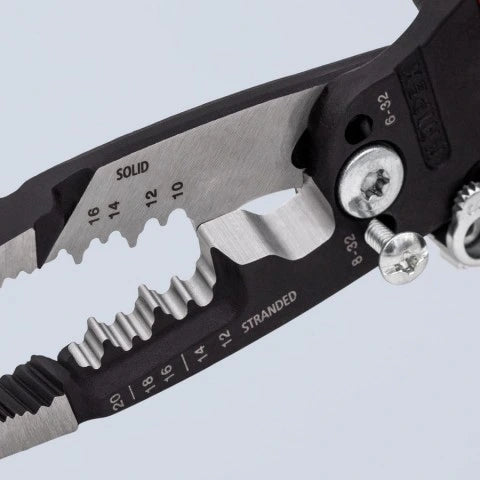 KNIPEX 13728SBA 8" Forged Wire Stripper 20-10 AWG
