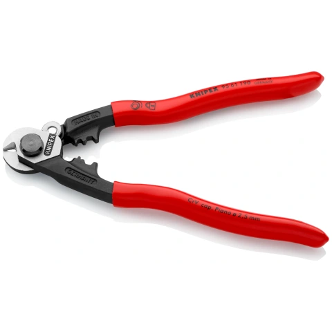 KNIPEX 9561190SBA Wire Rope Cutter - Forged