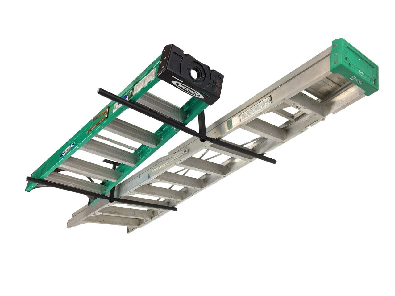 Overhead Ladder Storage Rack | Hi-Port 2 | Adjustable Ceiling Mount ...