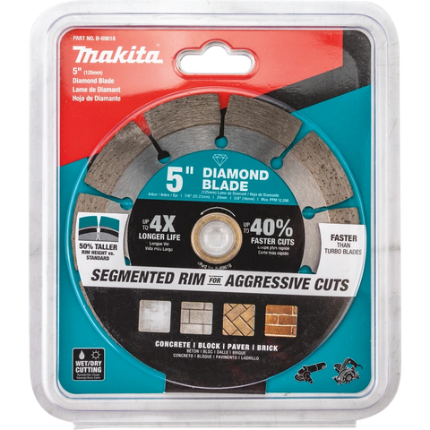 Makita B-69618 5" Segmented Diamond Blade
