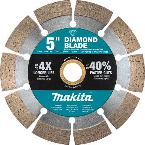 Makita B-69618 5" Segmented Diamond Blade