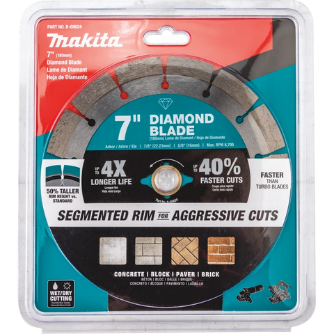 Makita B-69624 7" Segmented Diamond Blade