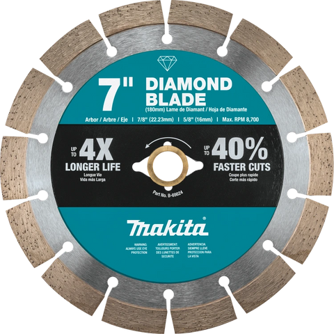 Makita B-69624 7" Segmented Diamond Blade