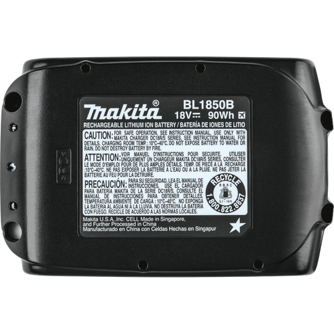 Makita BL1850B 18V LXT® Lithium‑Ion 5.0Ah Battery