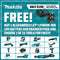 Makita BL1840BSC2 18V LXT Lithium-Ion Battery and Charger Starter Pack, 2ea BL1840B, DC18SD (4.0Ah) + Free Tool