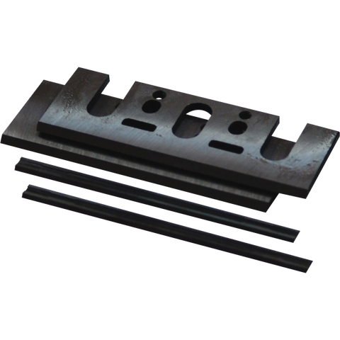 Makita D-17239 3‑1/4" Planer Blade Set with Set Plate, Double Edged Tungsten‑Carbide