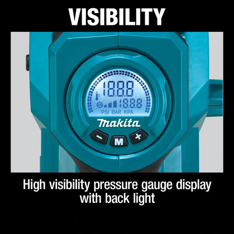 Makita DMP181ZX 18V LXT® High-Pressure Inflator, Tool Only