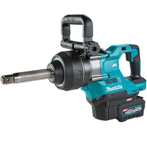 Makita GWT10T 40V max XGT® Brushless Cordless 4-Sp. High-Torque 1" Sq. Drive D-Handle Extended Anvil Impact Wrench kit w/ Friction Ring (5.0Ah)