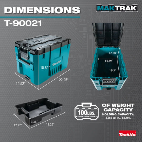 Makita T-90021 MAKTRAK Extra Large Extension Tool Box