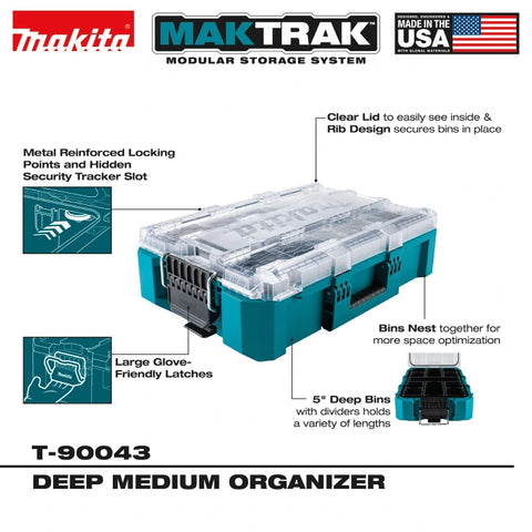 Makita T-90043 MAKTRAK Deep Medium Organizer