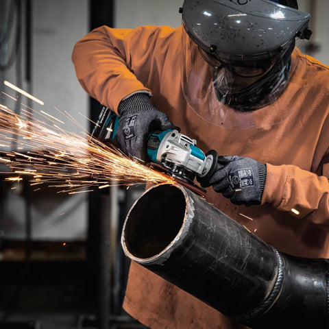 Makita XAG25Z 18V LXT® Lithium‑Ion Brushless Cordless 4‑1/2” / 5" X‑LOCK Angle Grinder, with AFT® (Tool Only)