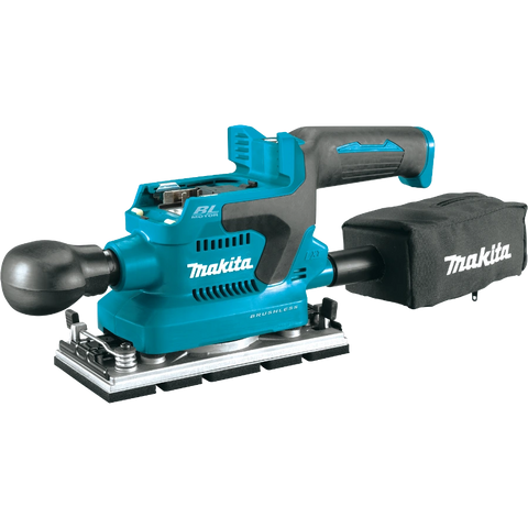 Makita XOB03Z 18V LXT® Lithium-Ion Brushless Cordless 1/3 Sheet Finishing Sander, AWS Capable, Tool Only