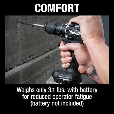 Makita XPH15ZB 18V LXT® Lithium‑Ion Sub‑Compact Brushless Cordless 1/2" Hammer Driver‑Drill, Tool Only