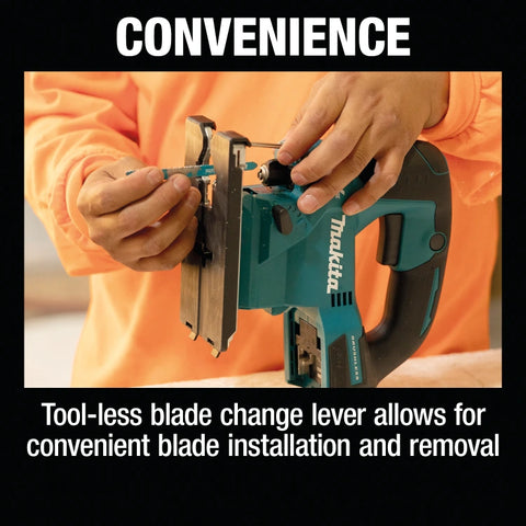 Makita XVJ04Z 18V LXT® Lithium‑Ion Brushless Cordless Jig Saw (Tool Only)