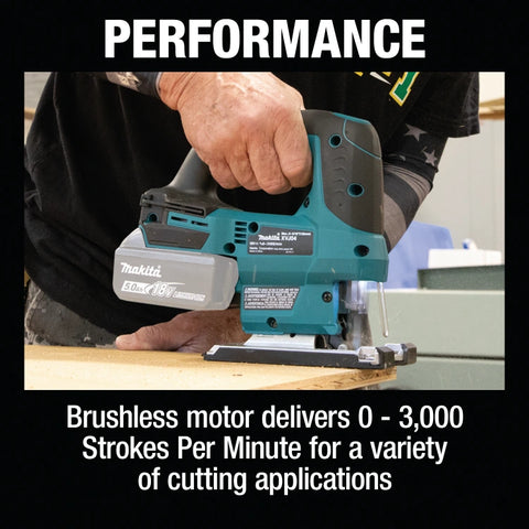Makita XVJ04Z 18V LXT® Lithium‑Ion Brushless Cordless Jig Saw (Tool Only)