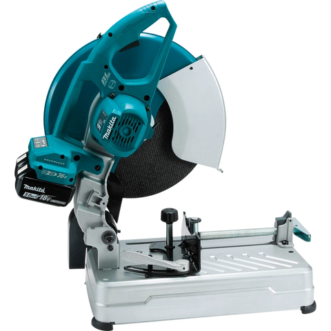 Makita XWL01PT 36V (18V X2) LXT® Brushless 14" Cut-Off Saw Kit, dual port rapid charger, electric brake (5.0Ah)