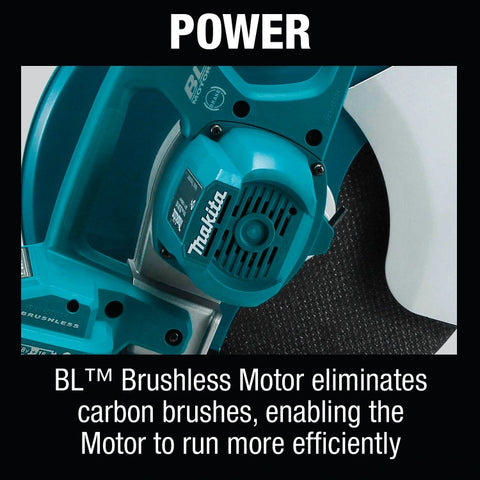 Makita XWL01PT 36V (18V X2) LXT® Brushless 14" Cut-Off Saw Kit, dual port rapid charger, electric brake (5.0Ah)