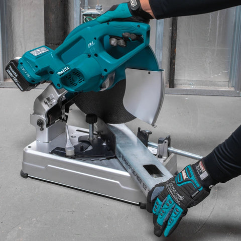 Makita XWL01PT 36V (18V X2) LXT® Brushless 14" Cut-Off Saw Kit, dual port rapid charger, electric brake (5.0Ah)