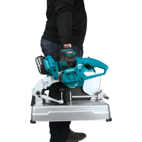 Makita XWL01PT 36V (18V X2) LXT® Brushless 14" Cut-Off Saw Kit, dual port rapid charger, electric brake (5.0Ah)