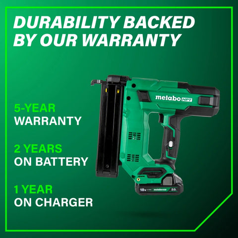 Metabo HPT N1804DB 18V MultiVolt™ 18-Ga 1-1/2" Narrow Crown Stapler (1x2.0Ah)