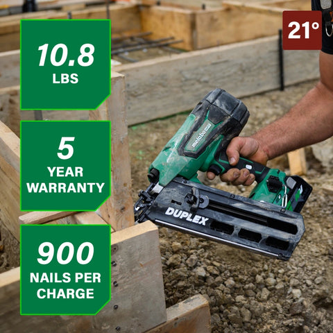 Metabo HPT NR3675DD 36V MultiVolt Cordless Duplex Nailer