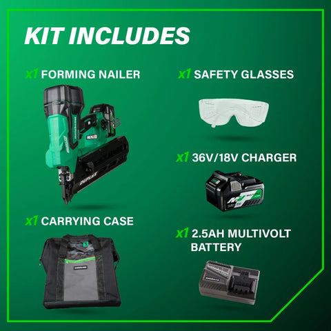 Metabo HPT NR3675DD 36V MultiVolt Cordless Duplex Nailer