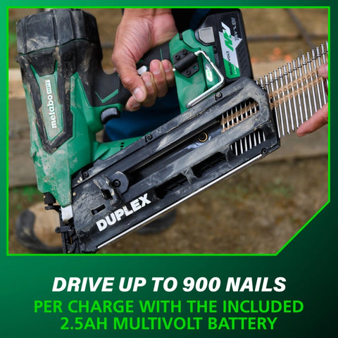 Metabo HPT NR3675DD 36V MultiVolt Cordless Duplex Nailer