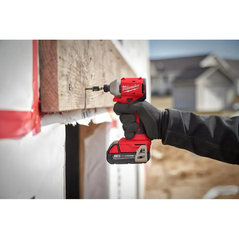 Milwaukee 3650-22CT M18™ Compact Brushless 1/4" Hex Impact Driver Kit