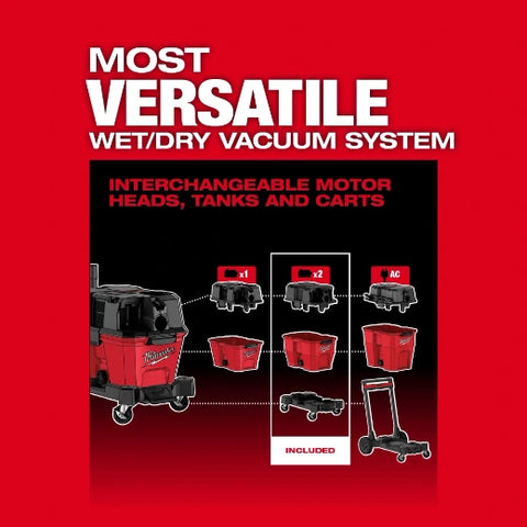 Milwaukee 0920-20 M18 FUEL™ 9 Gallon Dual-Battery Wet/Dry Vacuum