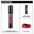 milwaukee 2162 flashlight 2161-21 1100 Lumen USB Rechargeable LED Twist Focus Flashlig MaxTool The REDLITHIUM USB 2 Milwaukee REDLITHIUM USB 2,000L Slide
