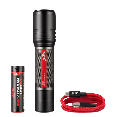 Milwaukee 2162-21 REDLITHIUM USB 2,000L Slide Focus Flashlight