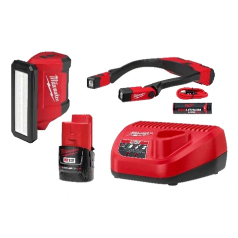 Milwaukee 2367-21NECK M12 Service/Repair Flood Light With Neck Light Pack In