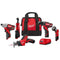 Milwaukee 2498-25 M12 12-Volt Lithium-Ion Cordless Combo Kit (5-Tool) with (2) 1.5Ah Batteries, Charger and Tool Bag