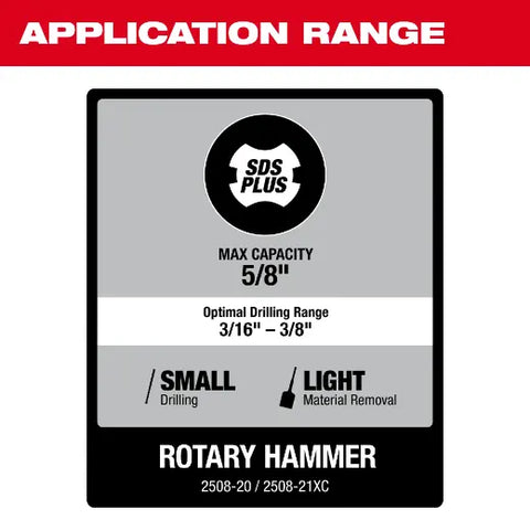 Milwaukee 2508-20 M12 FUEL™ 5/8” SDS Plus Rotary Hammer