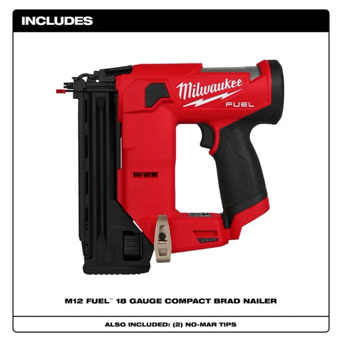 Milwaukee 2541-20 M12 FUEL™ 18 Gauge Compact Brad Nailer