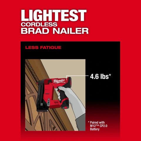Milwaukee 2541-20 M12 FUEL™ 18 Gauge Compact Brad Nailer